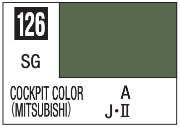 Mr. Color 10ml - 126 Semi-Gloss Cockpit Color (Mitsubishi)