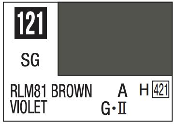 Mr. Color 10ml - 121 Semi-Gloss RLM81 Brown Violet