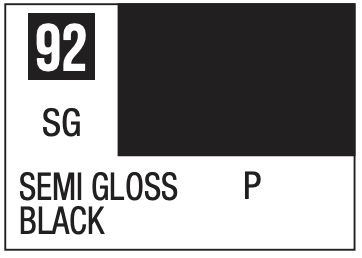 Mr. Color 10ml - 92 Semi-Gloss Black