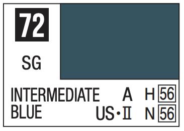Mr. Color 10ml - 72 Semi-Gloss Intermediate Blue