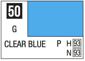Mr. Color 10ml - 50 Gloss Clear Blue