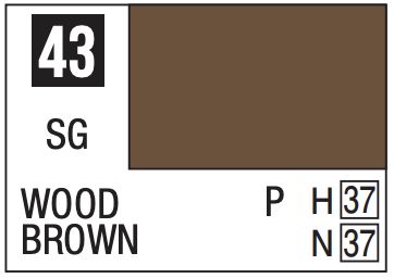 Mr. Color 10ml - 43 Semi-Gloss Wood Brown