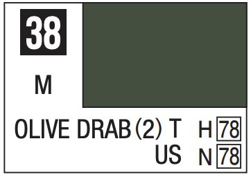 Mr. Color 10ml - 38 Flat Olive Drab (2)
