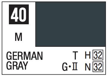 Mr. Color 10ml - 40 Flat German Gray