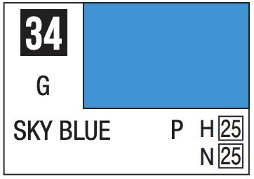 Mr. Color 10ml - 34 Gloss Sky Blue