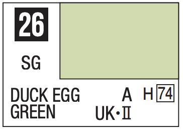 Mr. Color 10ml - 26 Semi-Gloss Duck Egg Green