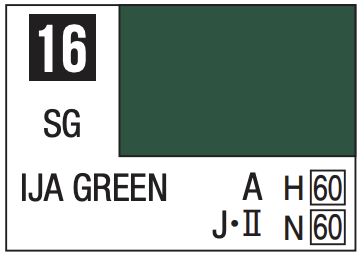 Mr. Color 10ml - 16 Semi-Gloss IJA Green