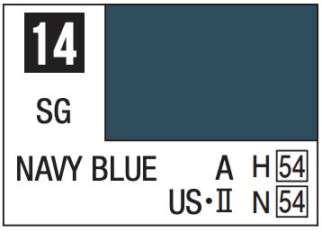 Mr. Color 10ml - 14 Semi-Gloss Navy Blue