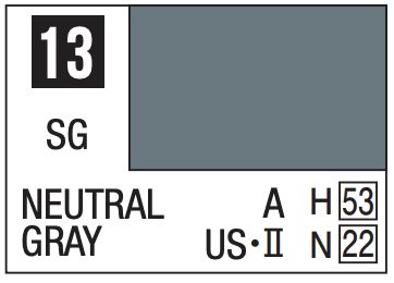 Mr. Color 10ml - 13 Semi-Gloss Neutral Gray
