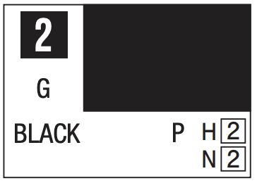 Mr. Color 10ml - 2 Gloss Black