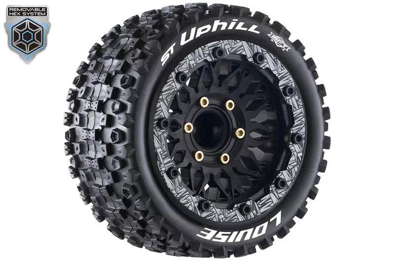 ST-Uphill Wheels Soft 1/10 Stadium Truck, 0 &amp; 1/2&quot; Offset, 12, 14, 17mm Removable Hex (2 pcs.)