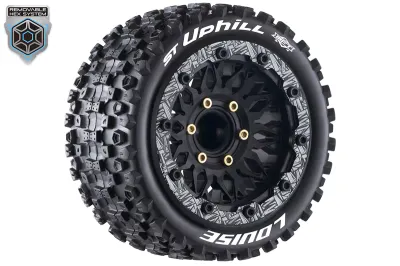 ST-Uphill Wheels Soft 1/10 Stadium Truck, 0 &amp; 1/2&quot; Offset, 12, 14, 17mm Removable Hex (2 pcs.)