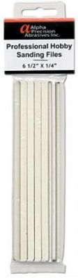 Professional Hobby Sanding Files - 6 1/2&quot; x 1/4&quot; 240/320 Grit (10)