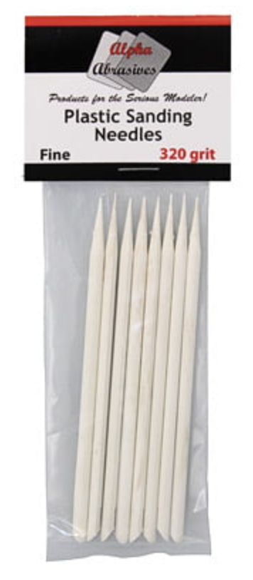 Sanding Needle Fine - 320 Grit White (8)