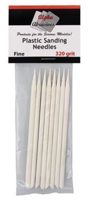 Sanding Needle Fine - 320 Grit White (8)