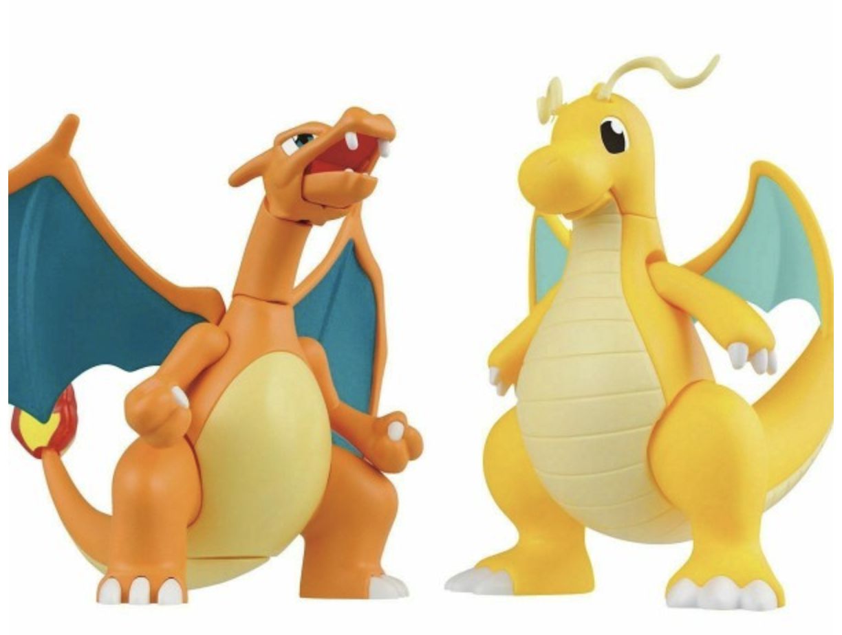Bandai Spirits Pokemon Model Kit - Charizard &amp; Dragonite