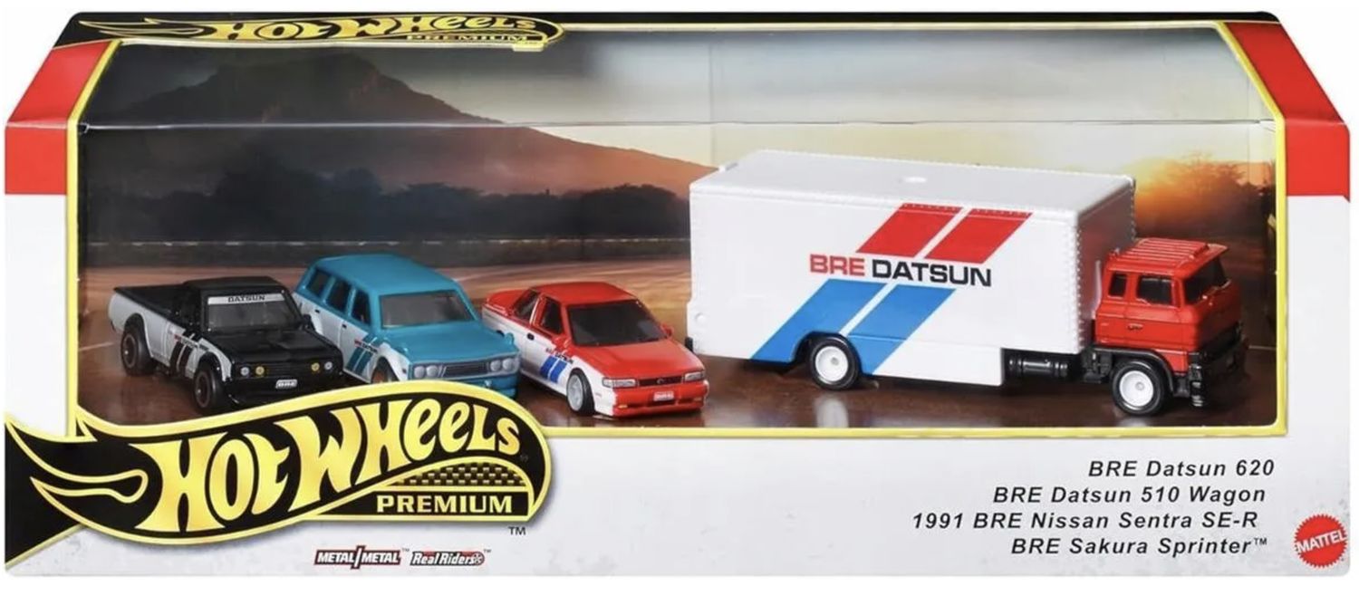 Hot Wheels Premium Collector&#39;s Set - BRE Datsun