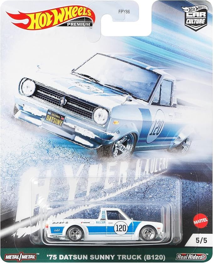 Hot Wheels Premium - Hyper Haulers - &#39;75 Datsun Sunny Truck (B120)