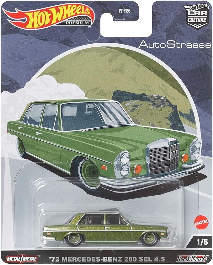 Hot Wheels Premium - AutoStrasse - &#39;72 Mercedes-Benz 280 SEL 4.5