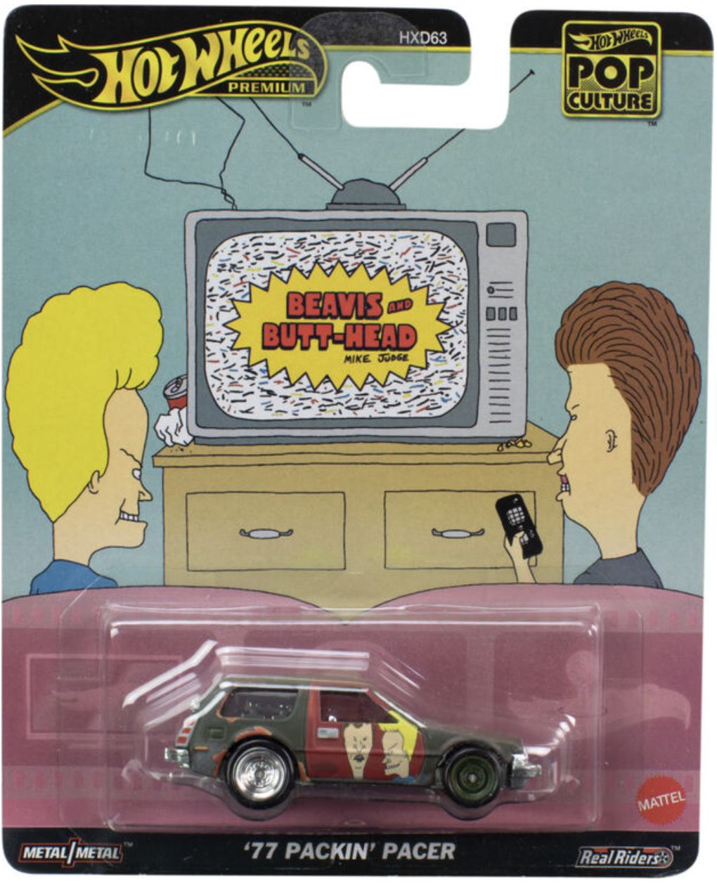 Hot Wheels Premium - Pop Culture - Beavis and Butthead &#39;77 Packin&#39; Racer
