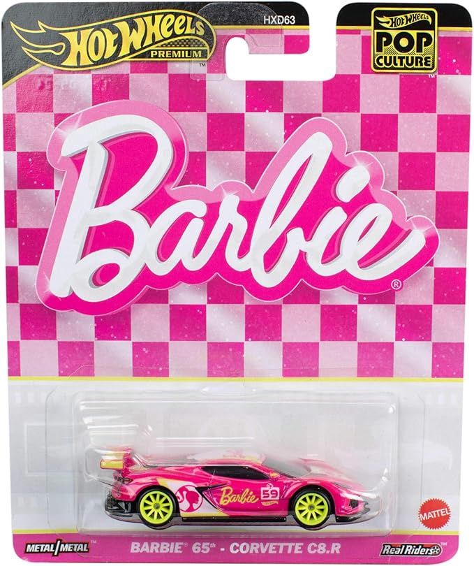 Hot Wheels Premium - Pop Culture - Barbie 65th - Corvette C8.R
