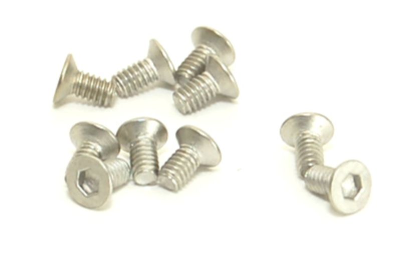 M2x4 Titanium Countersunk Hex Machine Screw (10 pcs.)