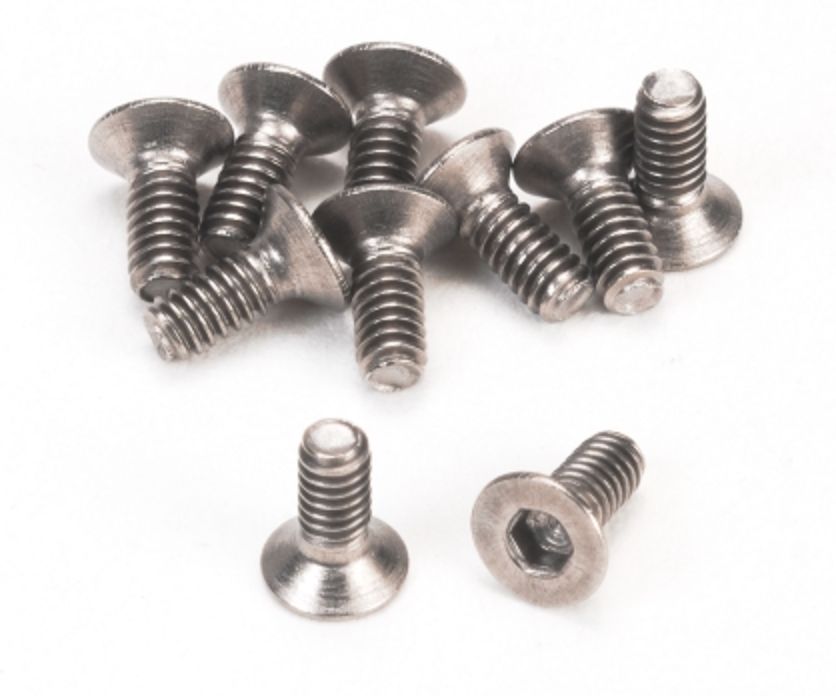M2x5 Titanium Countersunk Hex Machine Screw (10 pcs.)