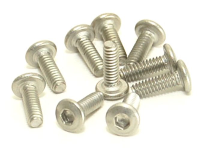 M2x6 Titanium Button Head Hex Machine Screw (10 pcs.)