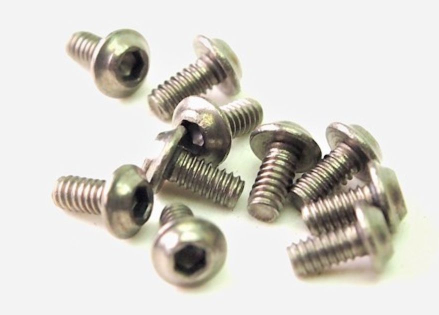 M2x4 Titanium UFO Head Hex Machine Screw (10 pcs.)