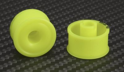 Mini-Z 2WD Machine Delrin Cut Yellow Formula 11x20mm Flanged Wheel R3