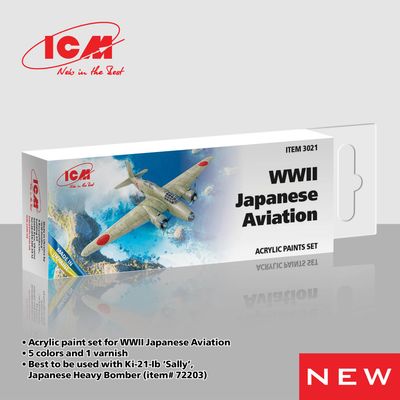 Acrylic Paint Set for WWII Japanese Aviation