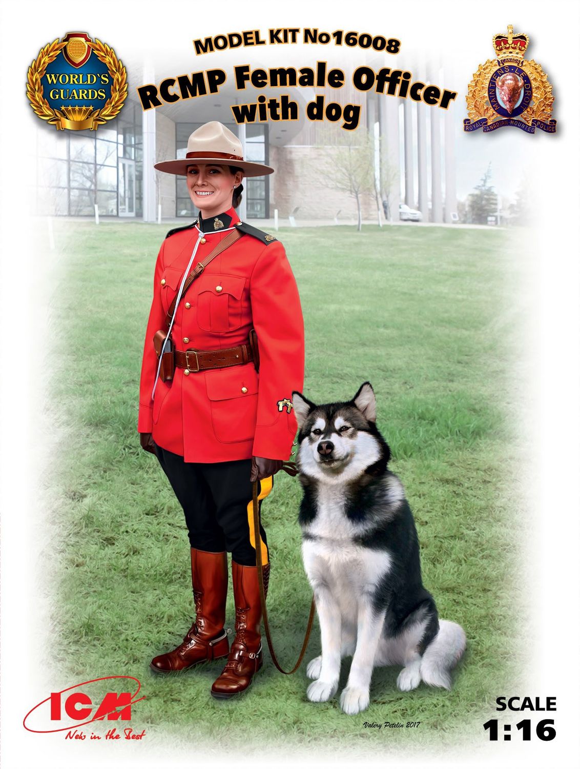 1/16 RCMP Female Officer with Dog