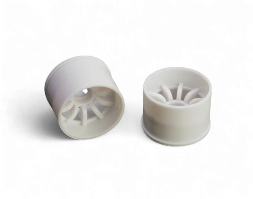 Mini-Z 2WD Machine Cut 10 Spoke Rear Wheel R14mm White