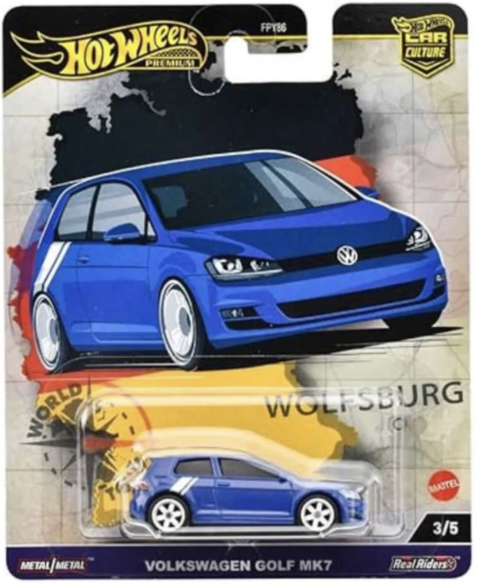 Hot Wheels Premium - World Tour - Volkswagen Golf MK7