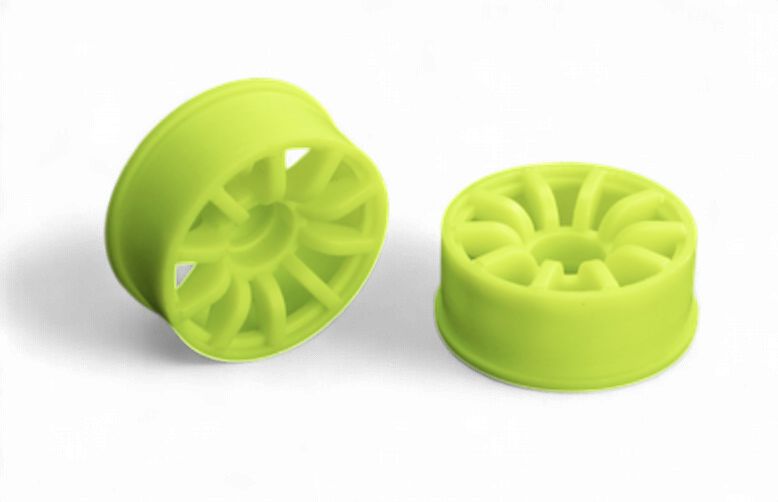 Mini-Z 2WD Machine Cut 10 Spoke Rear Wheel R3 Yellow