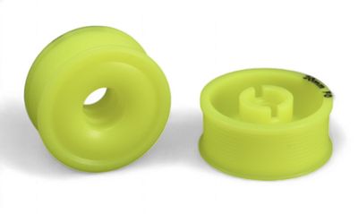 Mini-Z 2WD Machine Delrin Cut Yellow Formula 8.5x20mm Flanged Wheel F1