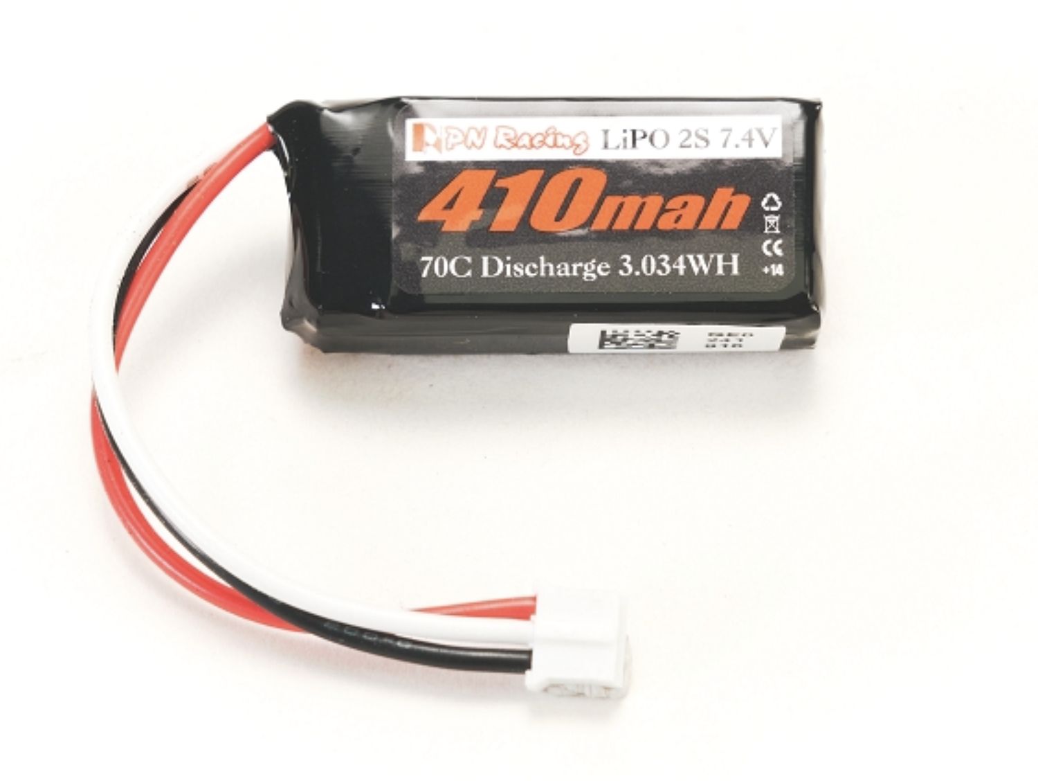 V4 LiPo 2S 7.4V 410mah 70C Battery