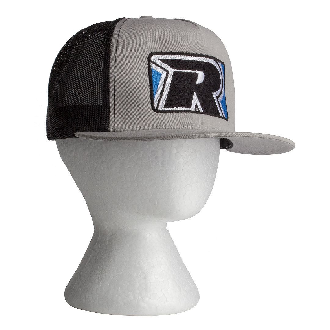 Reedy Trucker Hat - Flat Bill (Silver/Black)