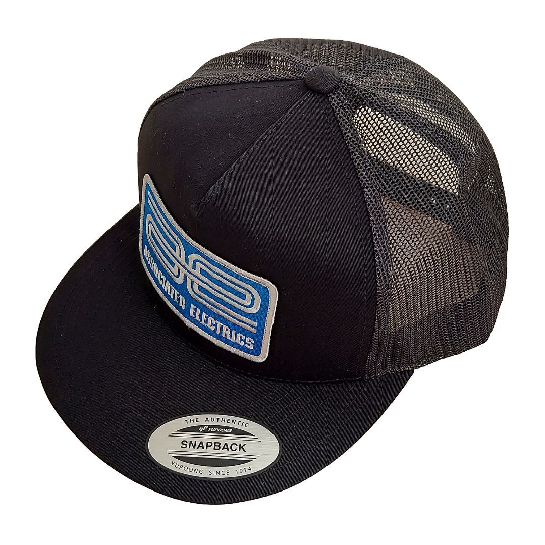 Team Associated AE Logo Trucker Hat - Flat Bill (Black)