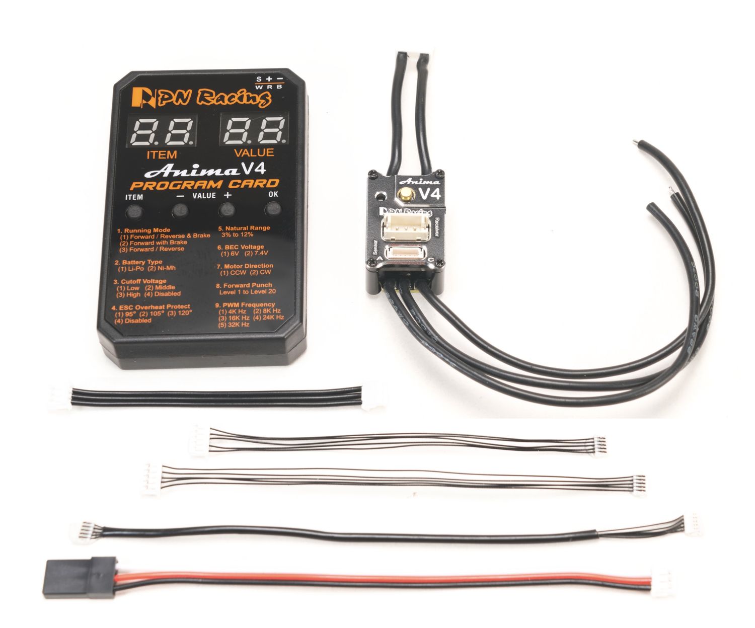 Anima V4 30A 1/28 Sensored Brushless ESC (Black)