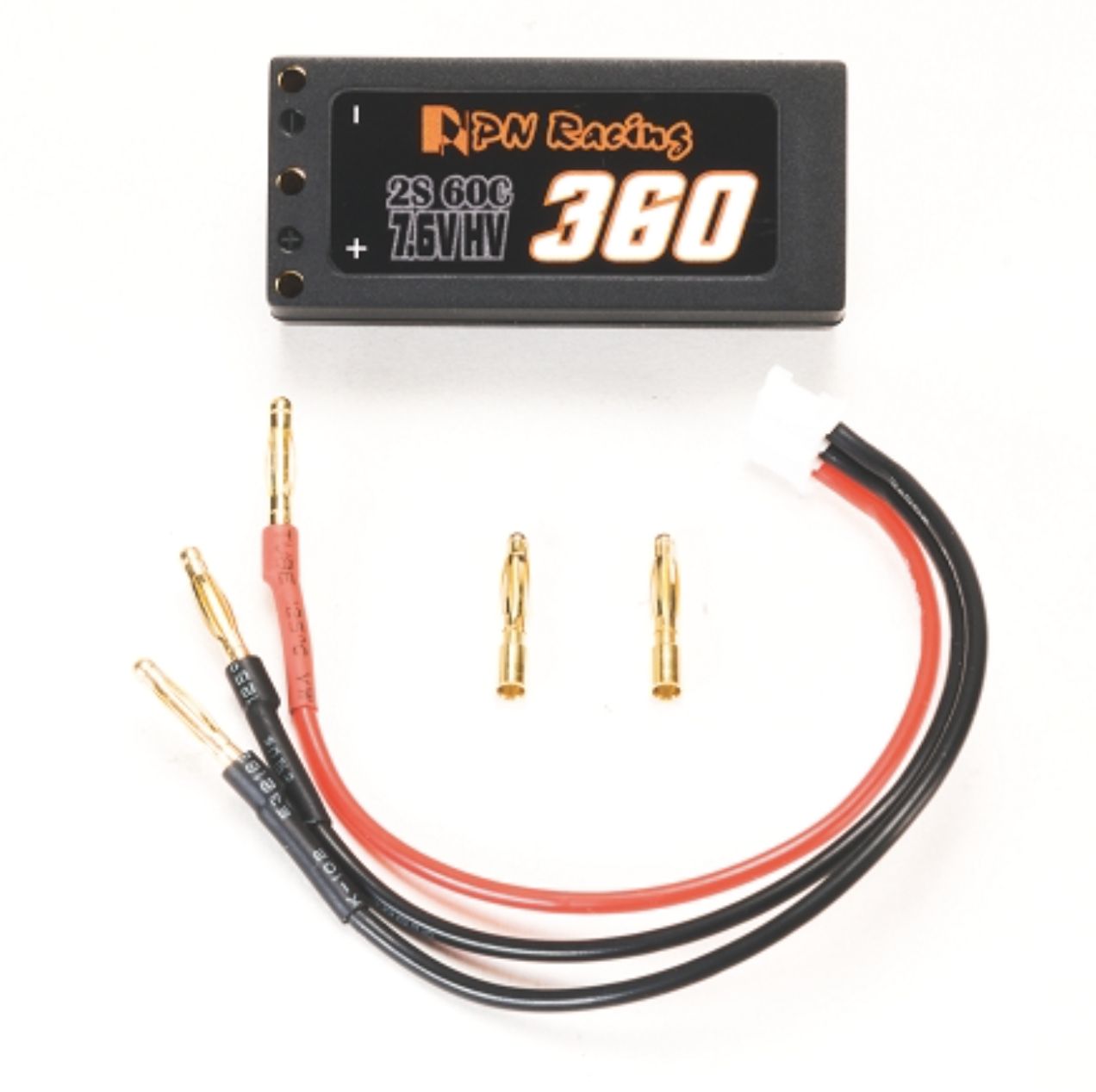 V5 LiPo 2S 7.6V HV 360mah 60C Hardcase Battery (Charging Cable Included)