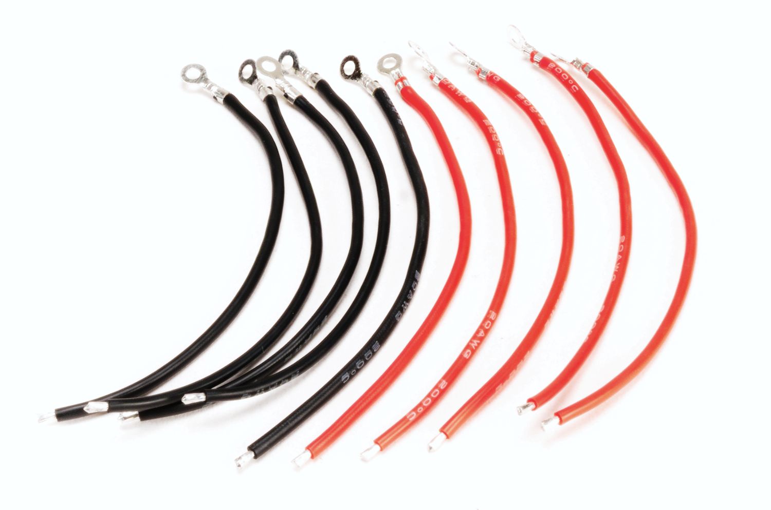 Mini-Z Silicon Motor Wire Black &amp; Red (5 Pairs)