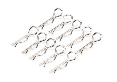 Mini Ultra Body Clip 10 pcs. (Silver)