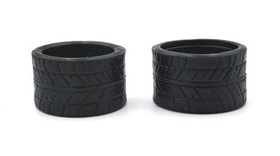 V5 Mini-Z RCP Rubber Rear Radial Tire 10° - 14mm (2 pcs.)