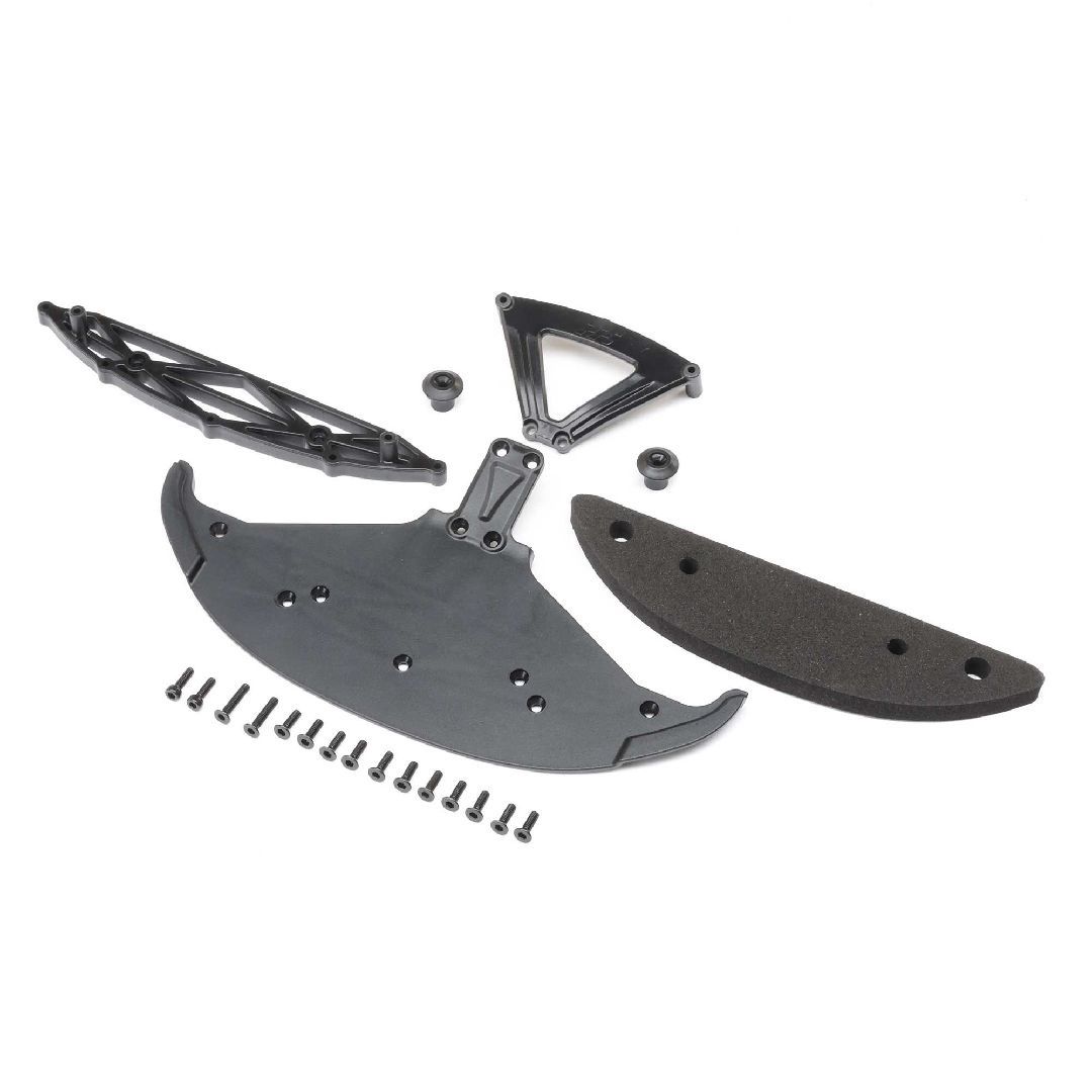 Losi Front Bumper &amp; Splitter: NASCAR GROM