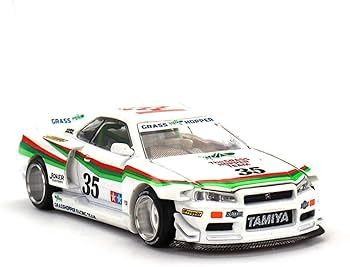 TAMIYA x KAIDO HOUSE Nissan Skyline GT-R (R34) "The GRASSHOPPER" V1 | 1/64 Diecast Model Car