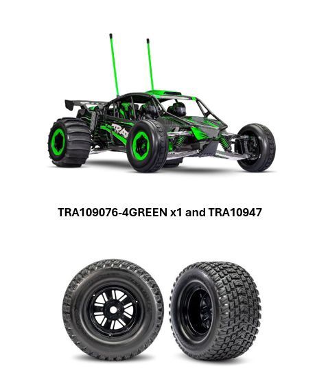 Pro-Scale Funco Motorsports Sand Car 2WD RTR w/Free TRA10947 Gravix Tires, Colour: Green