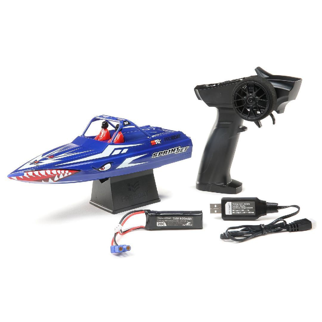 Sprintjet 9" Self-Right Jet Boat RTR (B&amp;C Incl), Colour: Blue