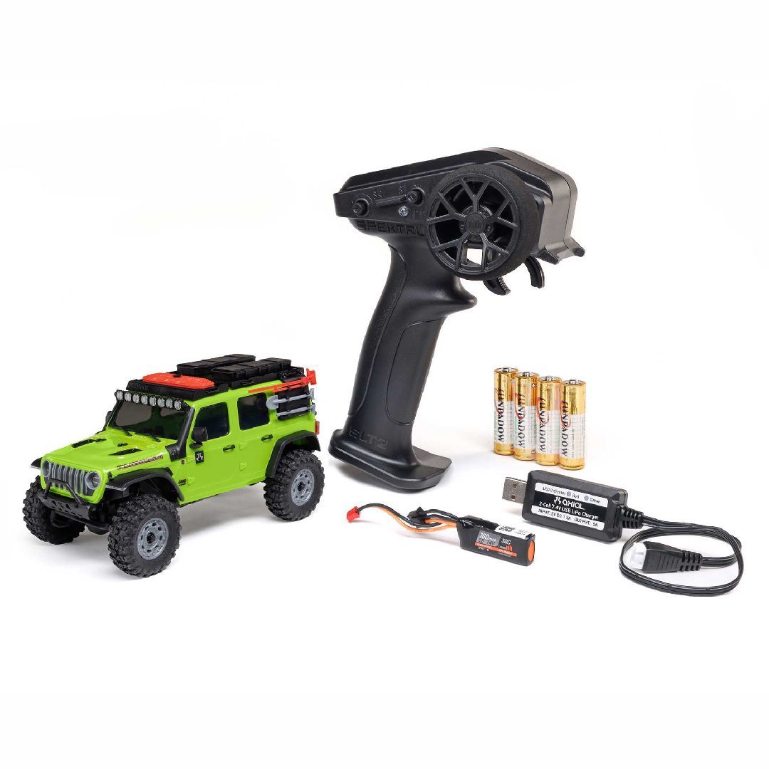 1/30 SCX30 Jeep Wrangler JLU Brushed 4x4 RTR B&amp;C Incl GRN