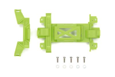 Mini 4WD Reinforced Gear Cover (for MS Chassis) Yellow-Green